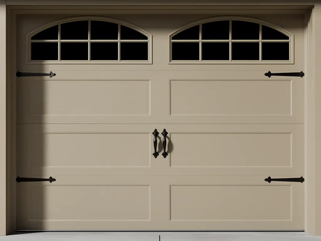 Carriage style garage door installation